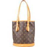 Louis Vuitton Monogram Canvas Bucket PM Shoulder Bag