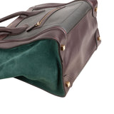 Céline Bicolor Suede & Leather Large Luggage Handbag