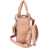 Christian Dior Lambskin Micro Lady Dior Crossbody Handbag