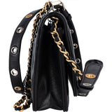 Chanel Quilted Calfskin Punk Grommet Wallet On Chain Crossbody Bag