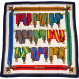 Hermès Rubans Les Sangles Silk 90 Tuch Scarf