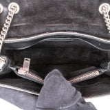 Yves Saint Laurent Metallic Crinkled Matelassé  Leather Loulou Crossbody Bag