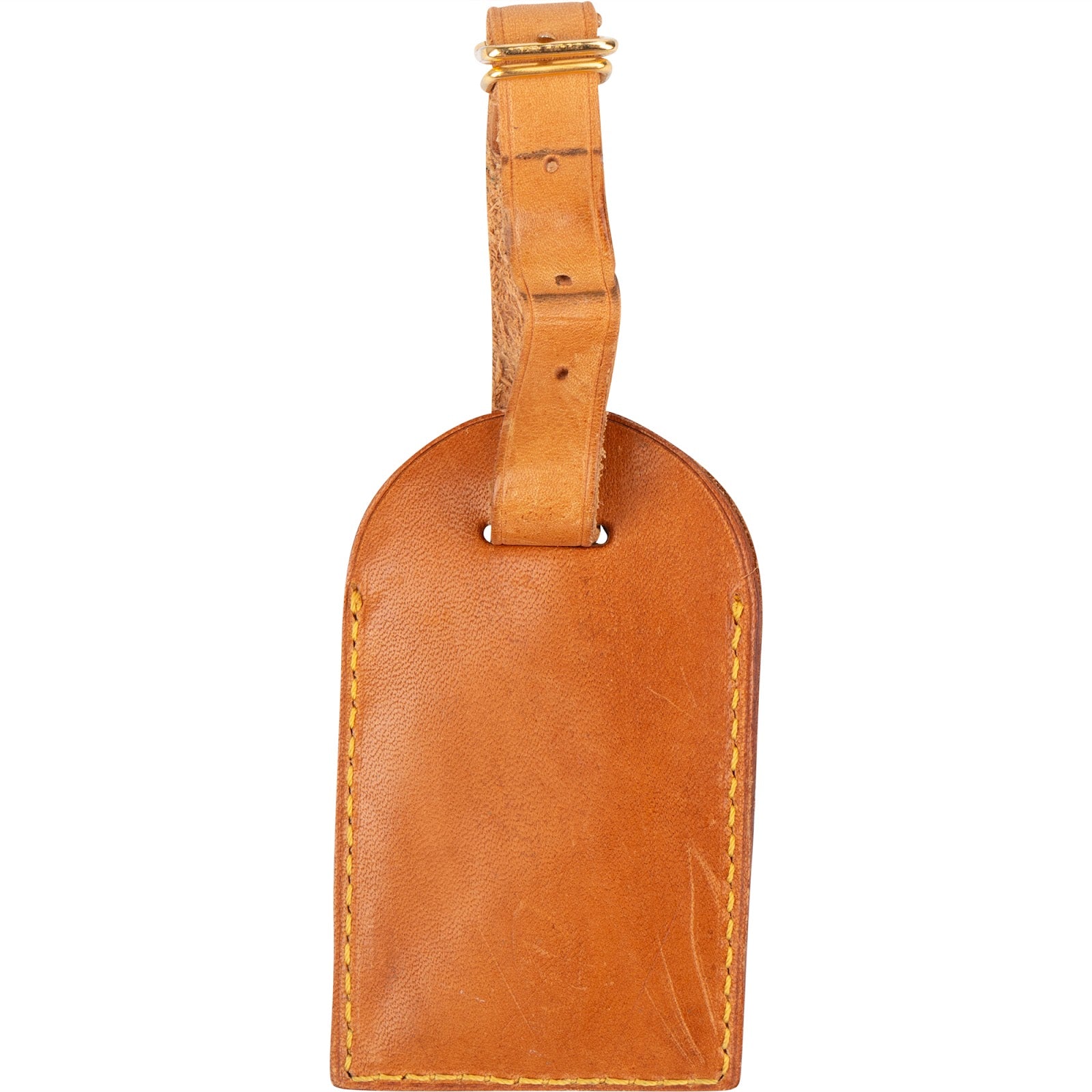 [🔄️B10 / F65] Louis Vuitton Vachetta Leather Luggage Tag - vintageandkickz