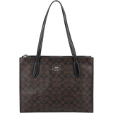 Coach Monogram Canvas Zip Shoulder Bag