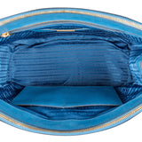 Prada Two Tone Saffiano Leather Galleria Handbag