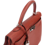 Hermès Epsom Leather Kelly Palladium 35 Sellier Handbag