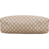 Gucci Monogram GG Supreme Canvas Web Tote Handbag