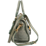 Miu Miu Vitello Shine Leather Mini Bauletto Handbag
