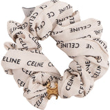 Triomphe Celine Print Scrunchie Bracelet Hair Accessory