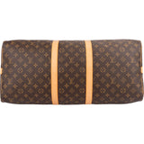 Louis Vuitton Monogram Canvas Keepall 55 Bandoulière Travel Bag