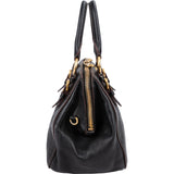 Miu Miu Leather Vitello Lux Bowler Handbag