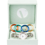 Gucci Silver Tone Change Bezel Chain 11/12.2 Woman Watch