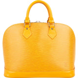Louis Vuitton Yellow Epi Leather Alma PM Handbag