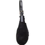 Fendi Black Jersey Mama Baguette Shoulder Bag - vintageandkickz