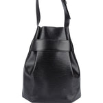 Louis Vuitton Noir Epi Leather Sac d'Epaule Shoulder Bag - vintageandkickz