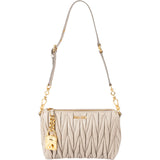 Miu Miu Matelassé Nappa Leather Padlock Shoulder Bag