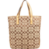 Coach Monogram Signature Canvas Tote Handbag