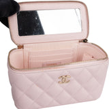 Chanel Quilted Caviar Leather Vanity Case Crossbody Bag