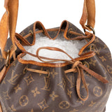 Louis Vuitton Monogram Canvas Sac Noé Petit Shoulder Bag
