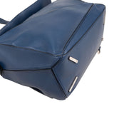 Loewe Blue Grained Calfskin Puzzle Crossbody Handbag