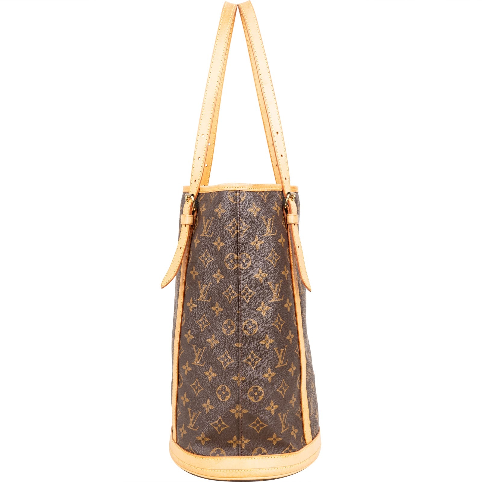 Louis Vuitton Monogram Canvas Bucket GM Shoulder Bag - vintageandkickz