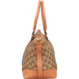 Gucci Monogram GG Sherry Line Web Handbag - vintageandkickz