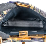 Fendi Marbled Leather Peekaboo Mini Handbag