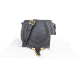 Chloé Grained Calfskin Marcie Small Saddle Crossbody Bag