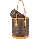 Louis Vuitton Monogram Canvas Bucket PM Shoulder Bag