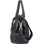 Prada Black Leather Vitello Double Zip Handbag - vintageandkickz