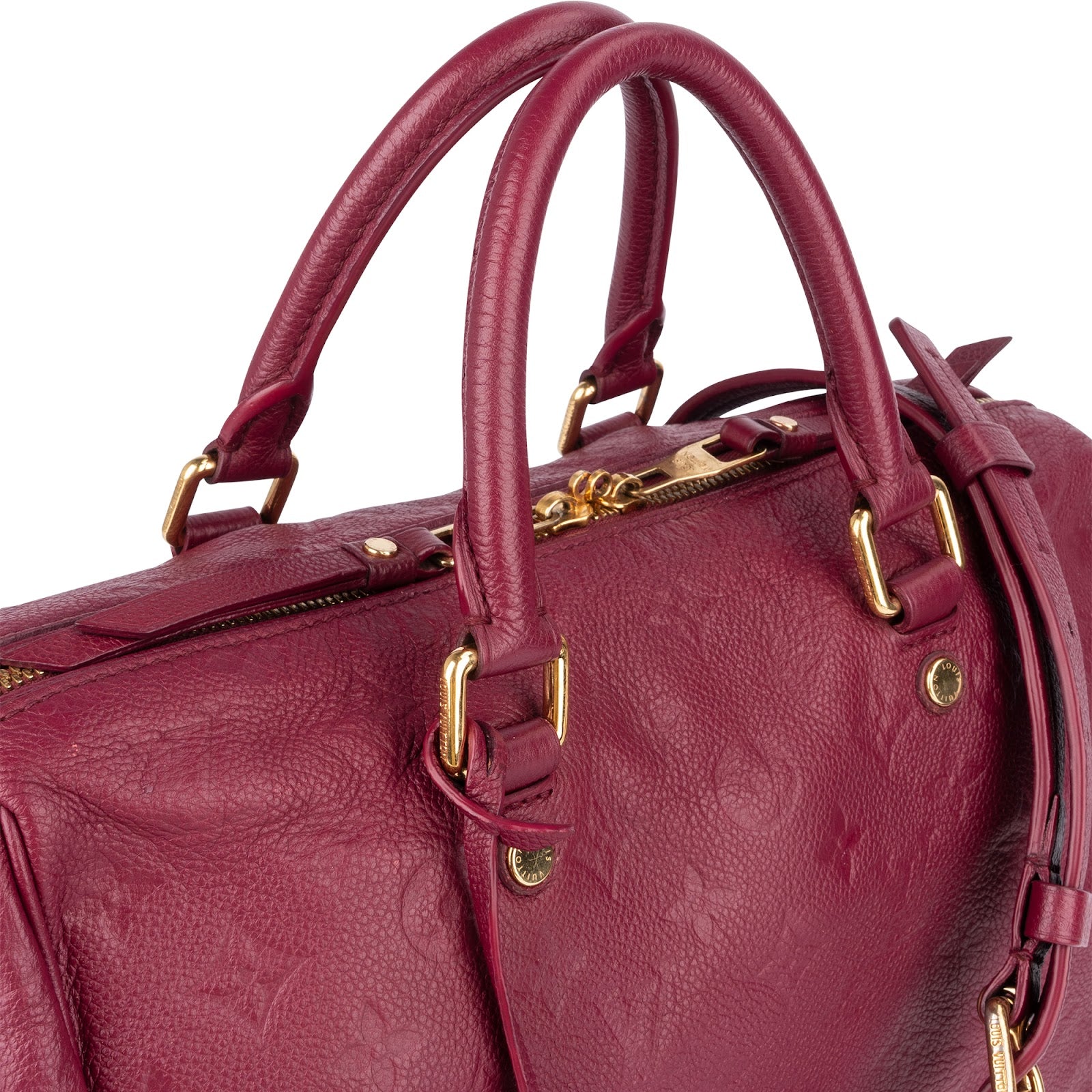 [🔄️B23 / F65] Louis Vuitton Monogram Empreinte Leather Speedy 30 Bandoulière Crossbody Bag - vintageandkickz