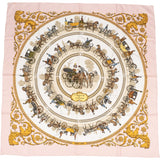 Hermès La Promenade de Longchamps Silk Carre 90 Scarf Tuch