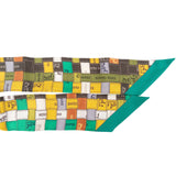 Hermès Timbres Mosaic Silk Twilly Tuch Scarf