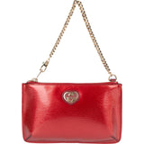 Gucci Patent Leather Heartbit Pochette Handbag