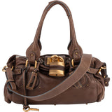 Chloé Brown Leather Paddington Shoulder Bag