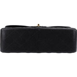 Chanel Quilted Caviar Leather Jumbo Double Flap Crossbody Bag