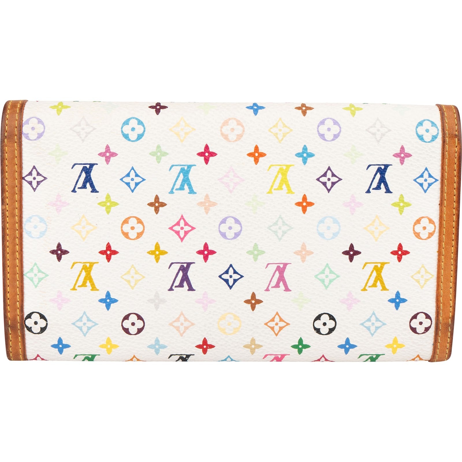 [🔄️B06 / F73] Louis Vuitton Canvas Monogram Multicolor Eliza Wallet - vintageandkickz