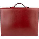 Hermès Bordeaux Leather Depeches Briefcase Handbag xx stempel /1 x schlüssel? - vintageandkickz
