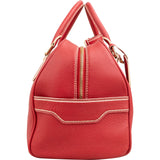 Louis Vuitton Red Tobago Leather Carryall M95140 Weekender Travel Bag
