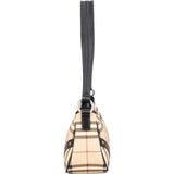 Burberry Nova-Check Monogram Studded Shoulder Bag