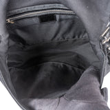 Fendi Black Cotton Mamma Baguette Buckle Shoulder Bag