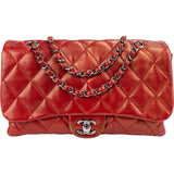 Chanel Quilted Lambskin Single Flap Crossbody Bag