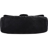 Chanel Quilted Caviar Leather Palladium Maxi Single Flap Crossbody Bag