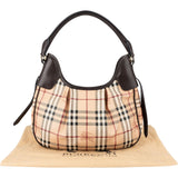 Burberry Nova-Check Monogram Equestrian Knight Shoulder Bag