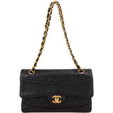 Chanel Quilted Lambskin 24K Gold Single Flap Shoulder Bag