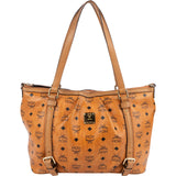 MCM Monogram Visetos Satchel Handbag