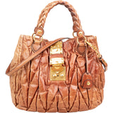Miu Miu Matelassé Leather Coffer Handbag