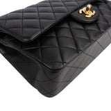 Chanel Quilted Lambskin Medium Double Flap Shoulder Bag