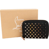 Christian Louboutin Calfskin Panettone Spikes Mini Wallet