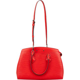 Louis Vuitton Red Epi Leather Soufflot MM Handbag